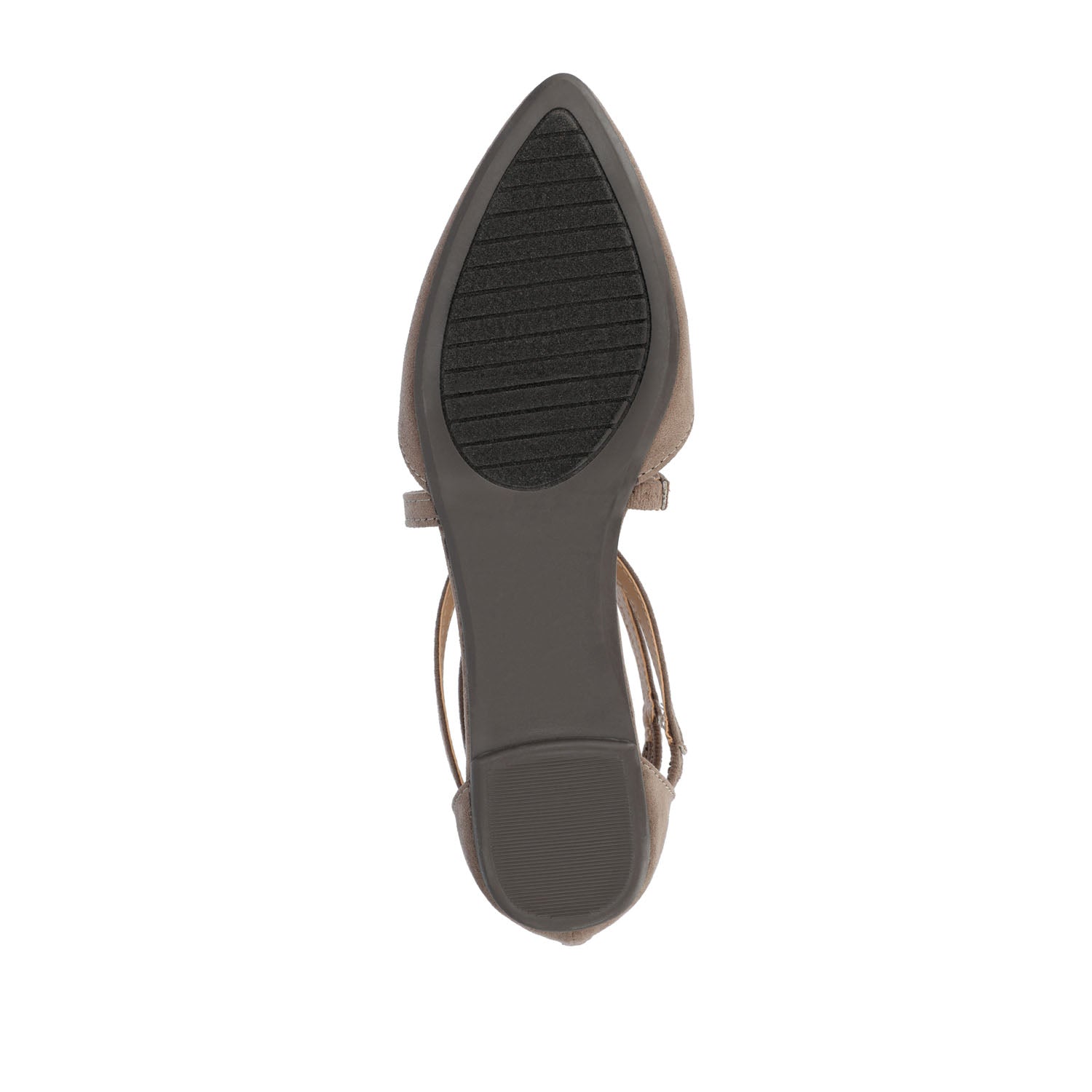 MARLEE D'ORSAY FLATS IN FAUX SUEDE - Taupe