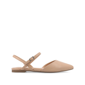 MARTINE SLINGBACK FLATS IN COOL SHADES - Almond