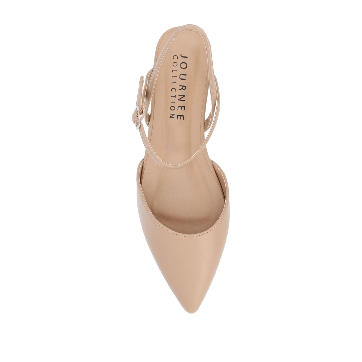 MARTINE SLINGBACK FLATS IN COOL SHADES - Almond