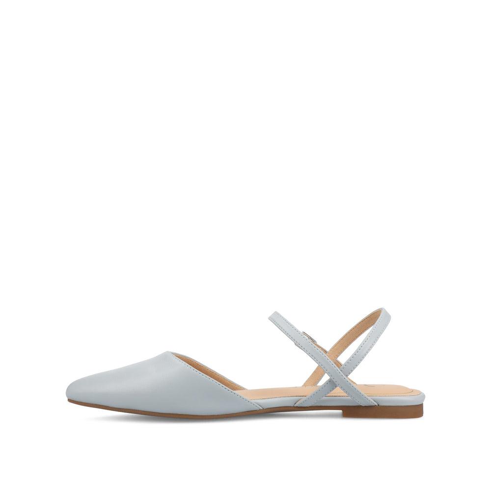 MARTINE SLINGBACK FLATS IN FAUX LEATHER