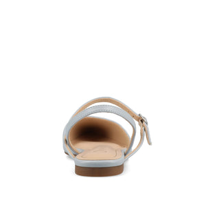 MARTINE SLINGBACK FLATS IN VEGAN LEATHER - Blue PU