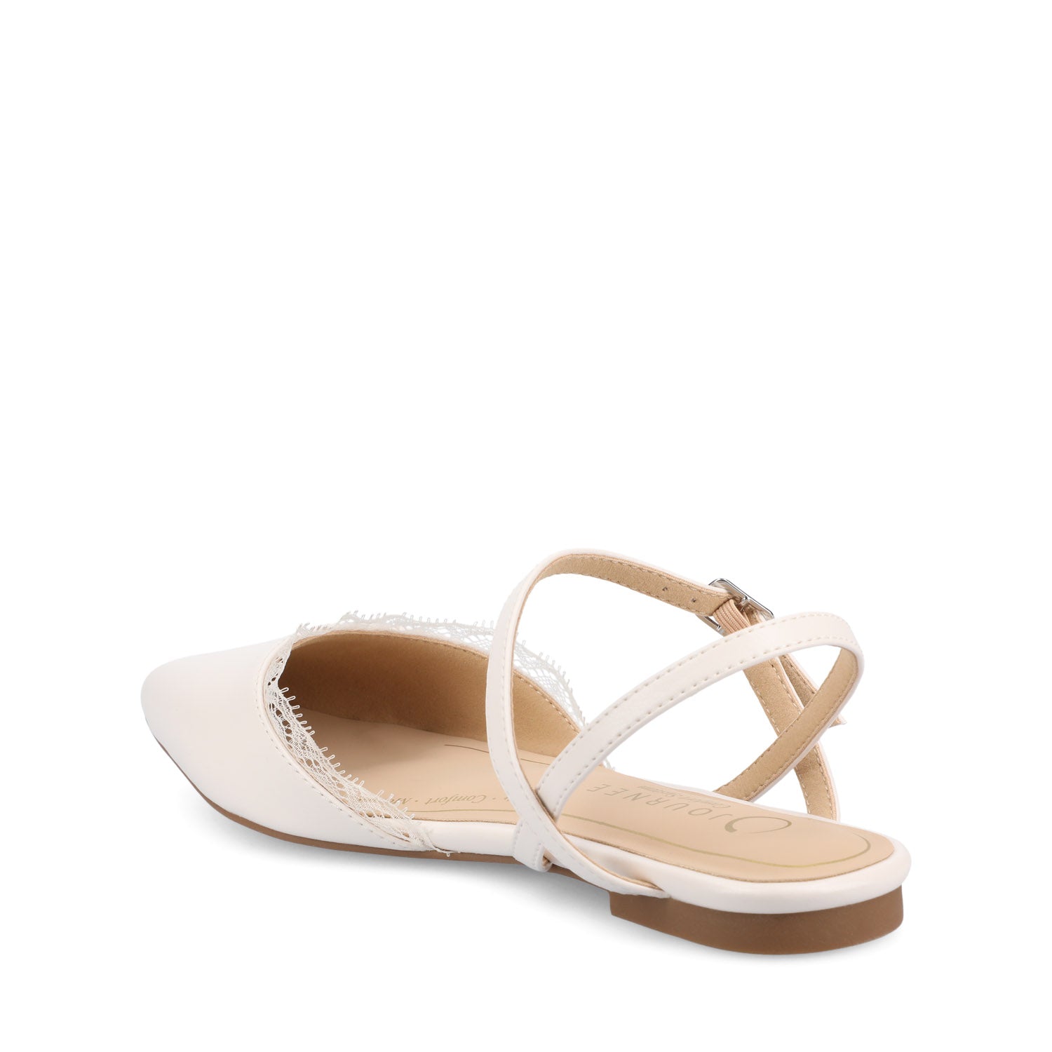 MARTINE SLINGBACK FLATS IN VEGAN LEATHER