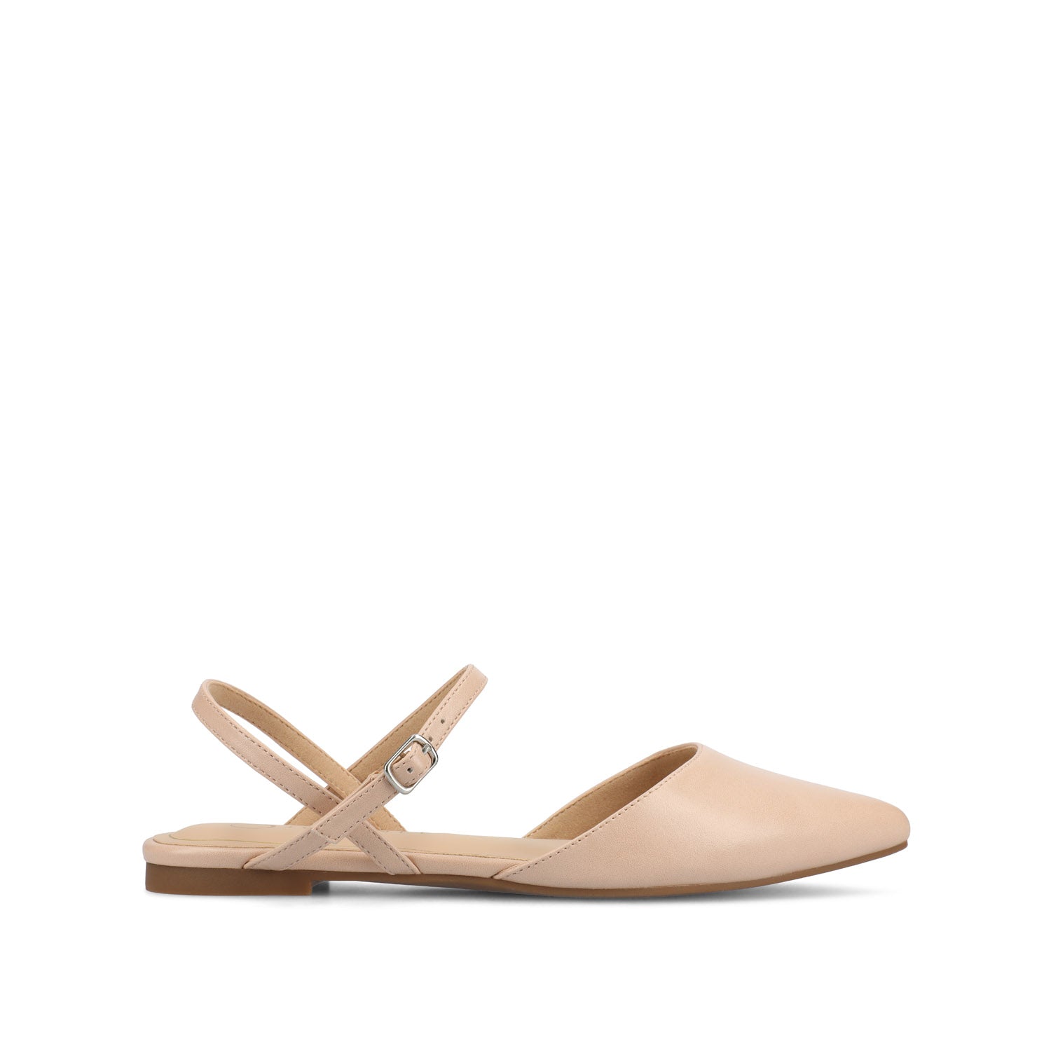 MARTINE SLINGBACK FLATS IN VEGAN LEATHER - Blush PU