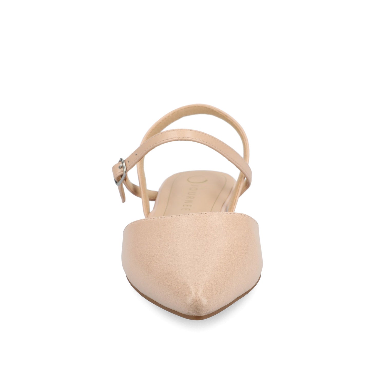 MARTINE SLINGBACK FLATS IN VEGAN LEATHER - Blush PU