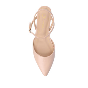 MARTINE SLINGBACK FLATS IN FAUX LEATHER