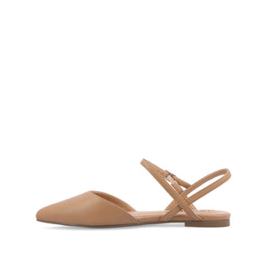 MARTINE SLINGBACK FLATS IN WARM SHADES - Caramel