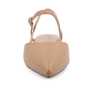 MARTINE SLINGBACK FLATS IN WARM SHADES - Caramel