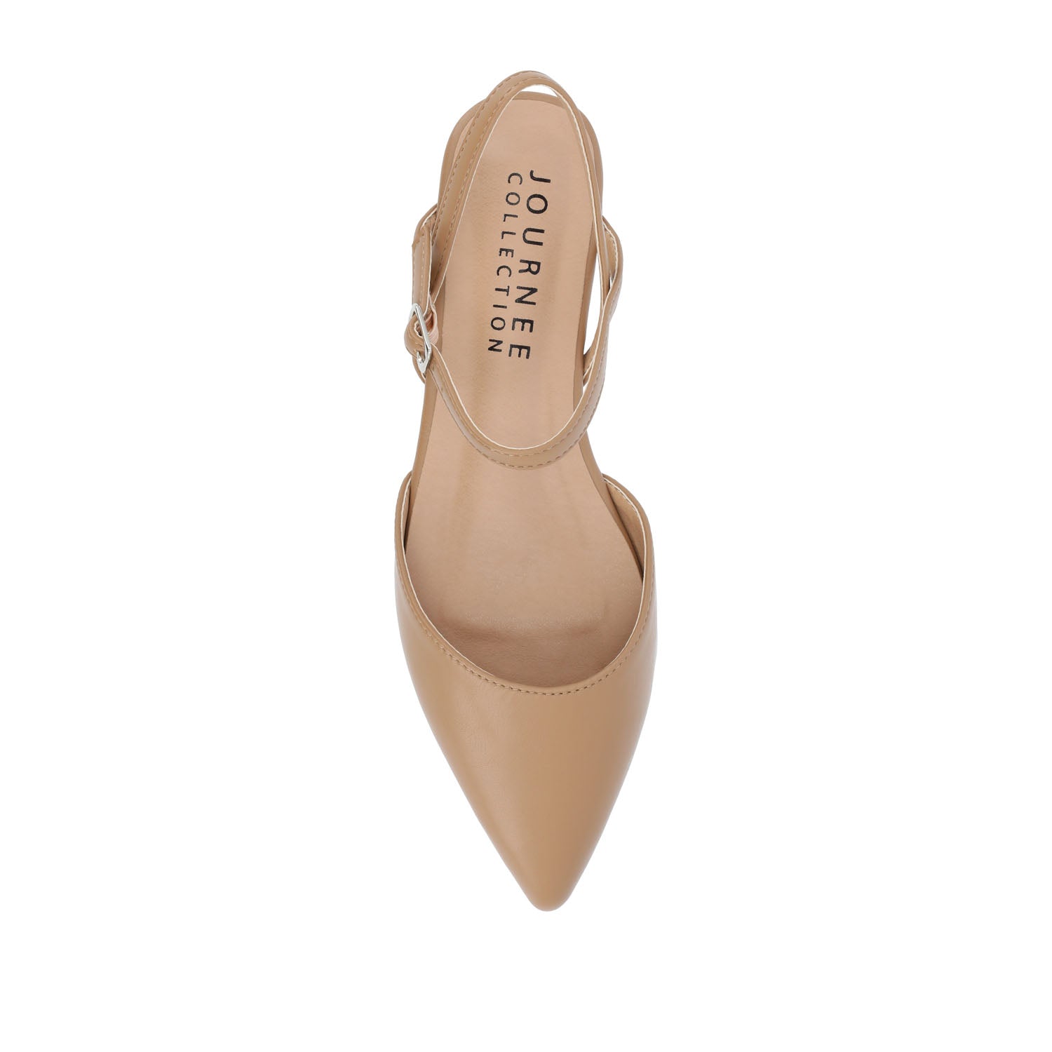 MARTINE SLINGBACK FLATS IN WARM SHADES - Caramel