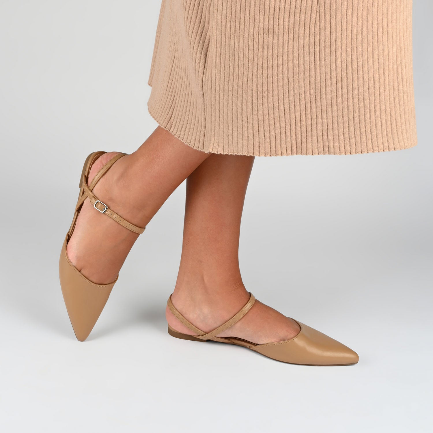 MARTINE SLINGBACK FLATS IN WARM SHADES