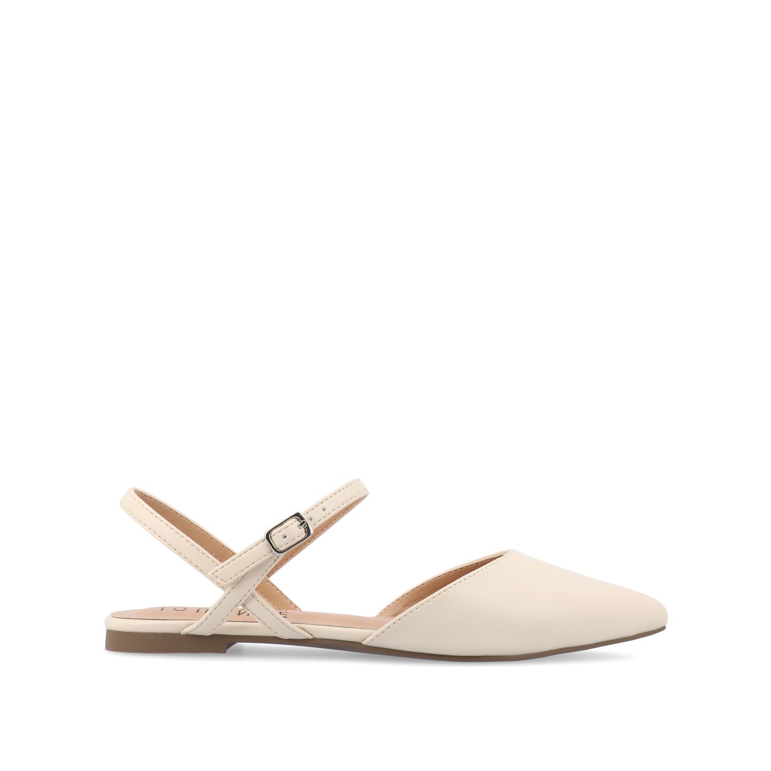 MARTINE SLINGBACK FLATS IN WARM SHADES - Cream