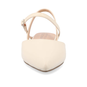 MARTINE SLINGBACK FLATS IN WARM SHADES - Cream
