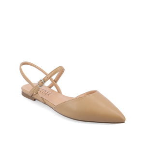 MARTINE SLINGBACK FLATS IN WARM SHADES - Honey
