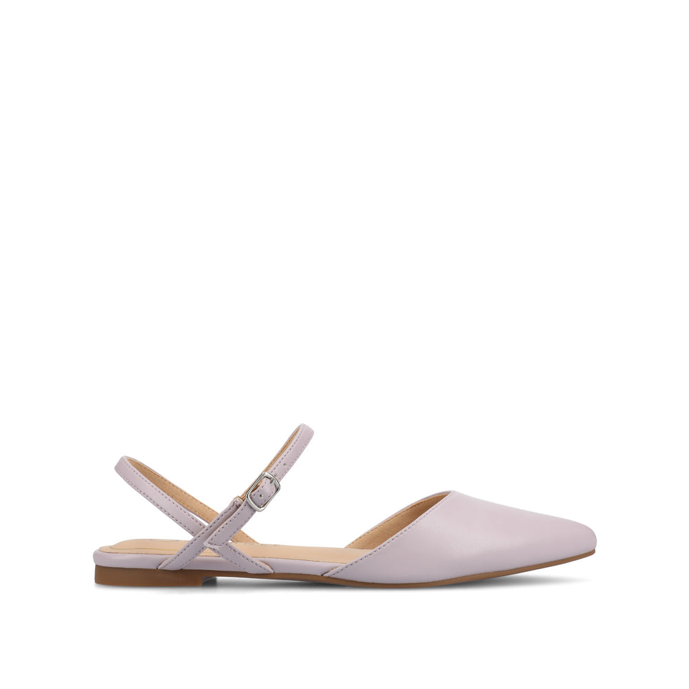 MARTINE SLINGBACK FLATS IN FAUX LEATHER