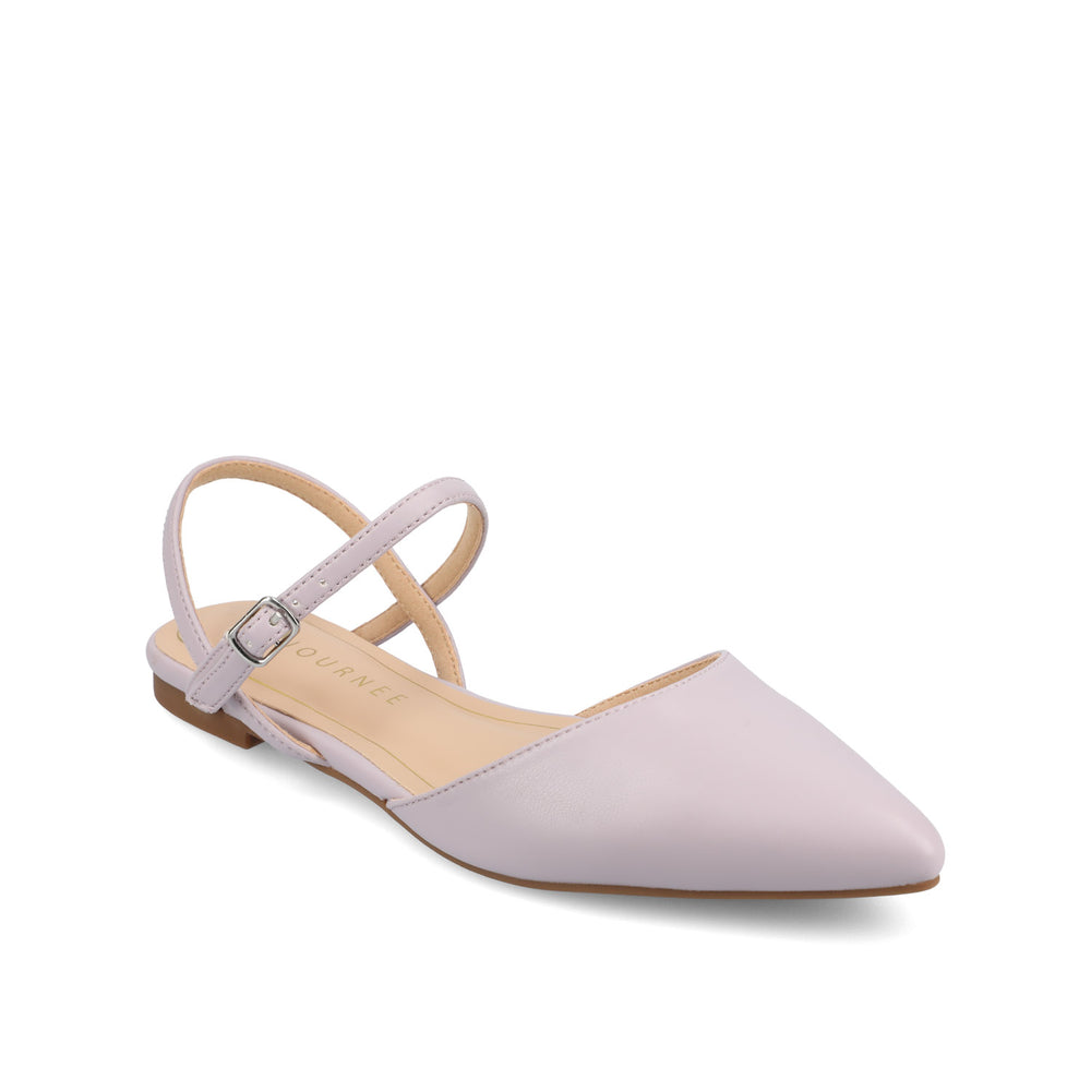 MARTINE SLINGBACK FLATS IN FAUX LEATHER