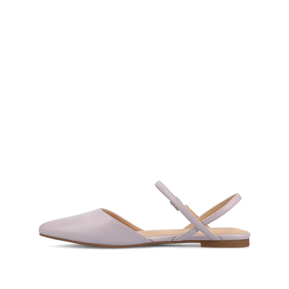 MARTINE SLINGBACK FLATS IN FAUX LEATHER