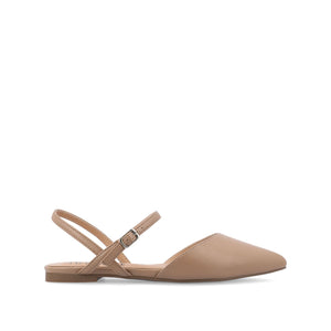 MARTINE SLINGBACK FLATS IN COOL SHADES - Mocha