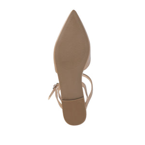 MARTINE SLINGBACK FLATS IN COOL SHADES - Mocha