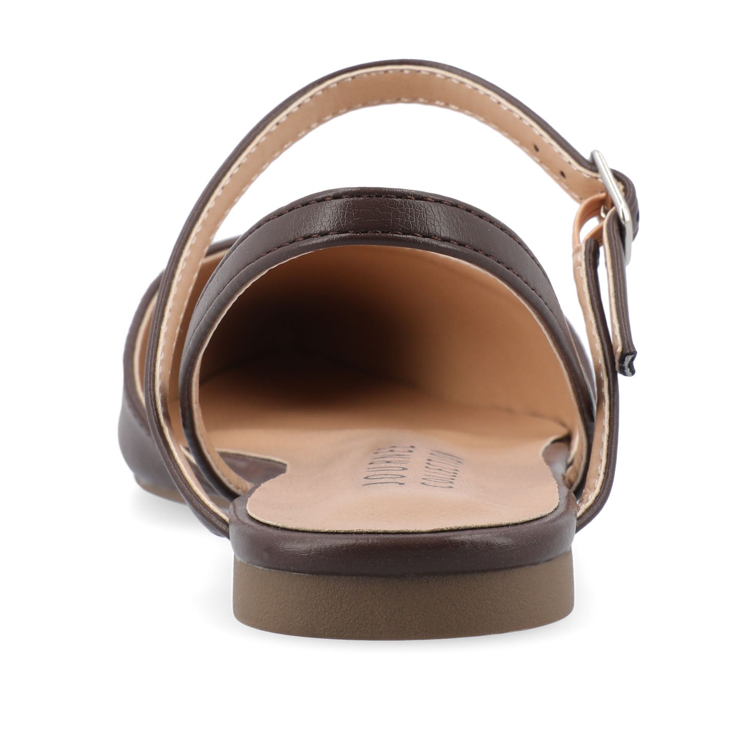 MARTINE SLINGBACK FLATS IN COOL SHADES - Mahogany