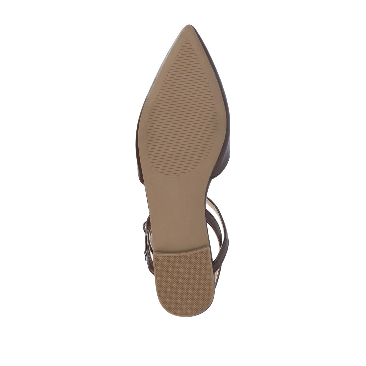 MARTINE SLINGBACK FLATS IN COOL SHADES - Mahogany