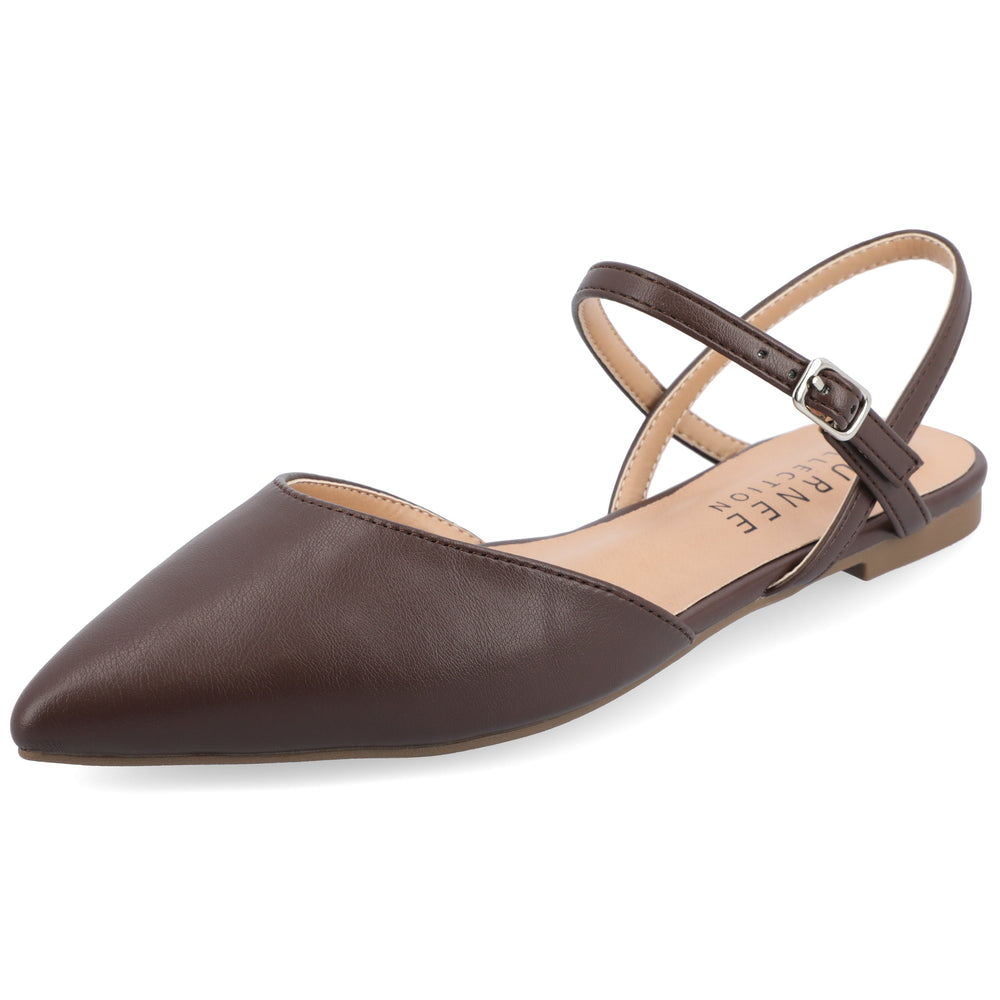 MARTINE COOL SHADE SLINGBACK FLATS IN WIDE