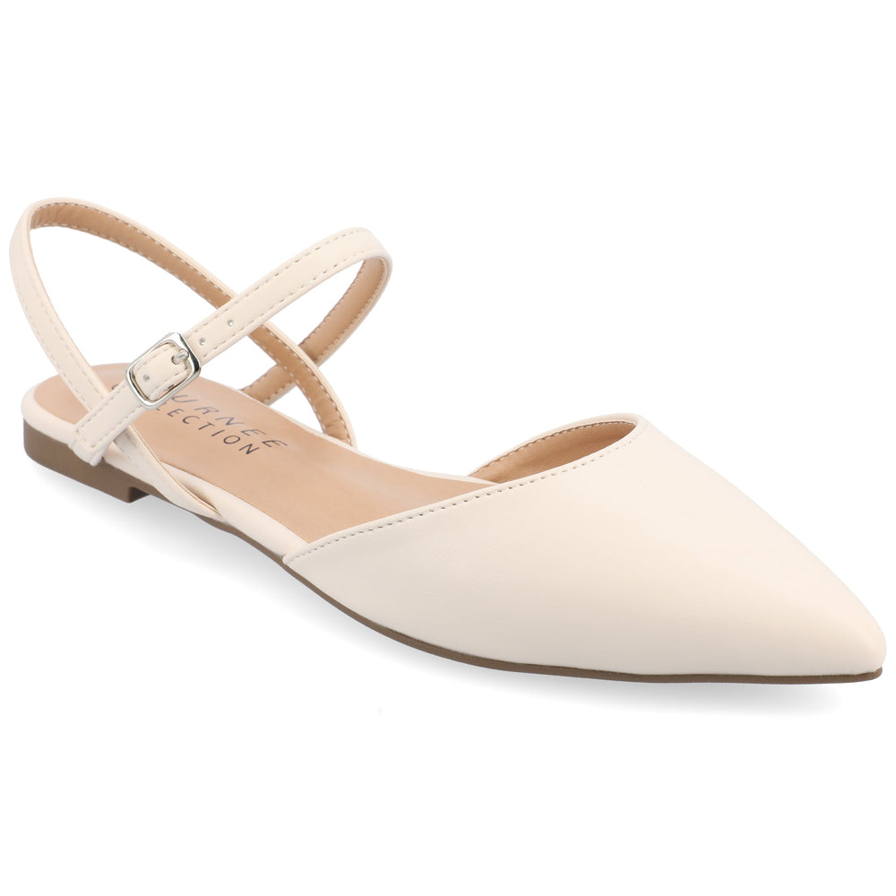 MARTINE COOL SHADE SLINGBACK FLATS IN WIDE