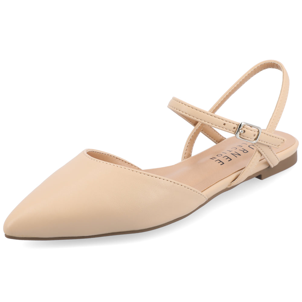 MARTINE WARM SHADE SLINGBACK FLATS IN NARROW