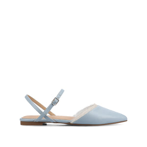 MARTINE SLINGBACK FLATS IN VEGAN LEATHER