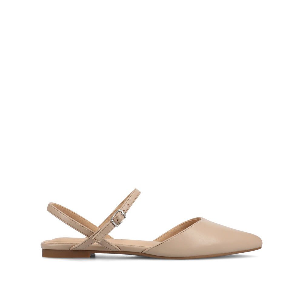 MARTINE SLINGBACK FLATS IN FAUX LEATHER