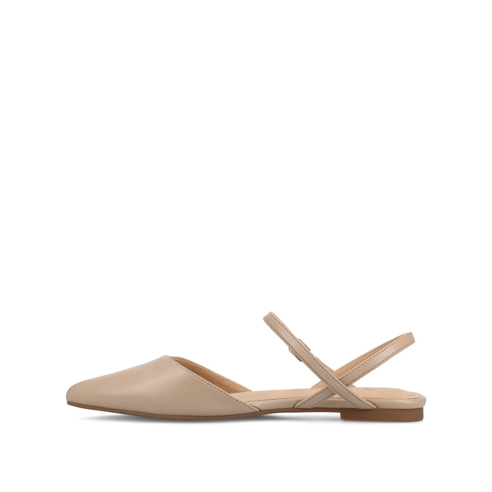 MARTINE SLINGBACK FLATS IN FAUX LEATHER