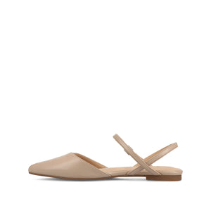 MARTINE SLINGBACK FLATS IN FAUX LEATHER