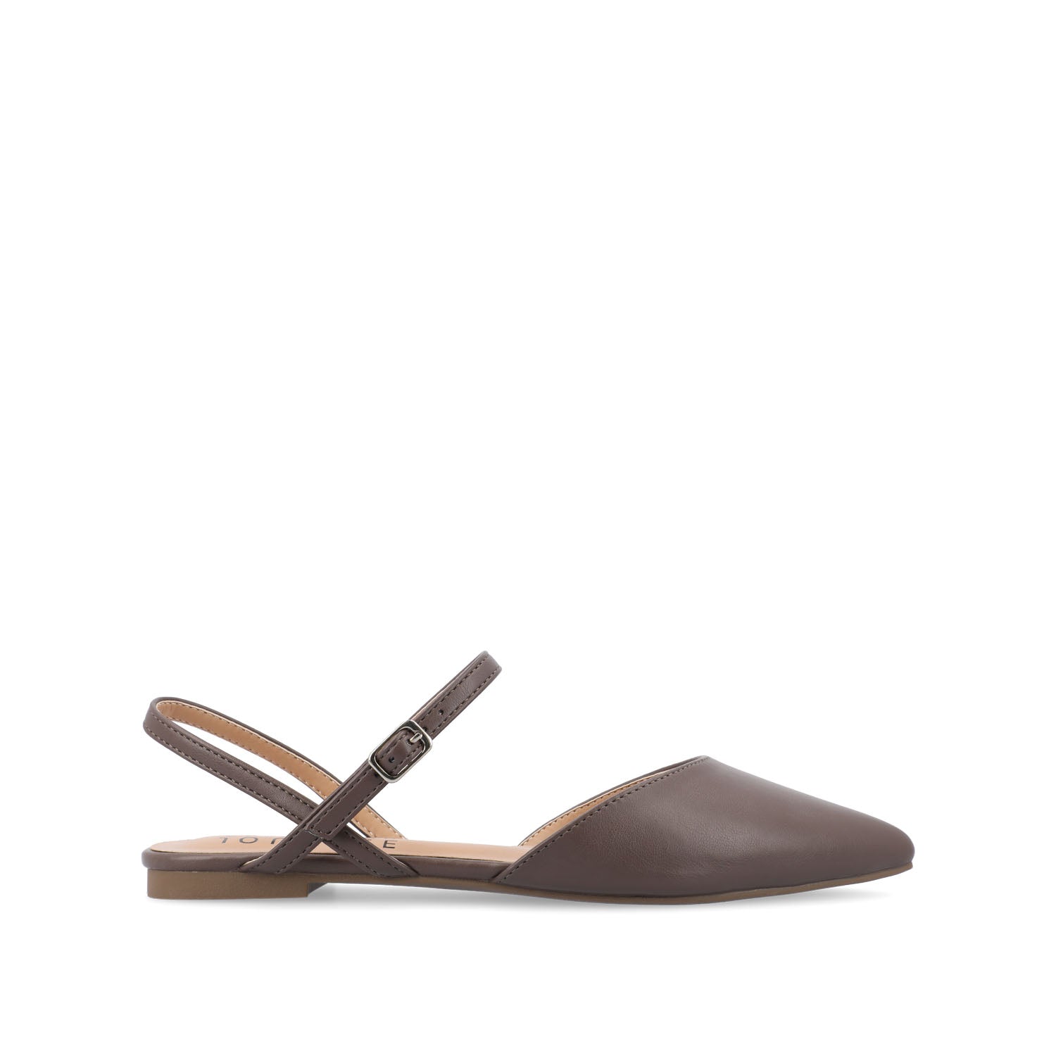 MARTINE SLINGBACK FLATS IN WARM SHADES - Truffle