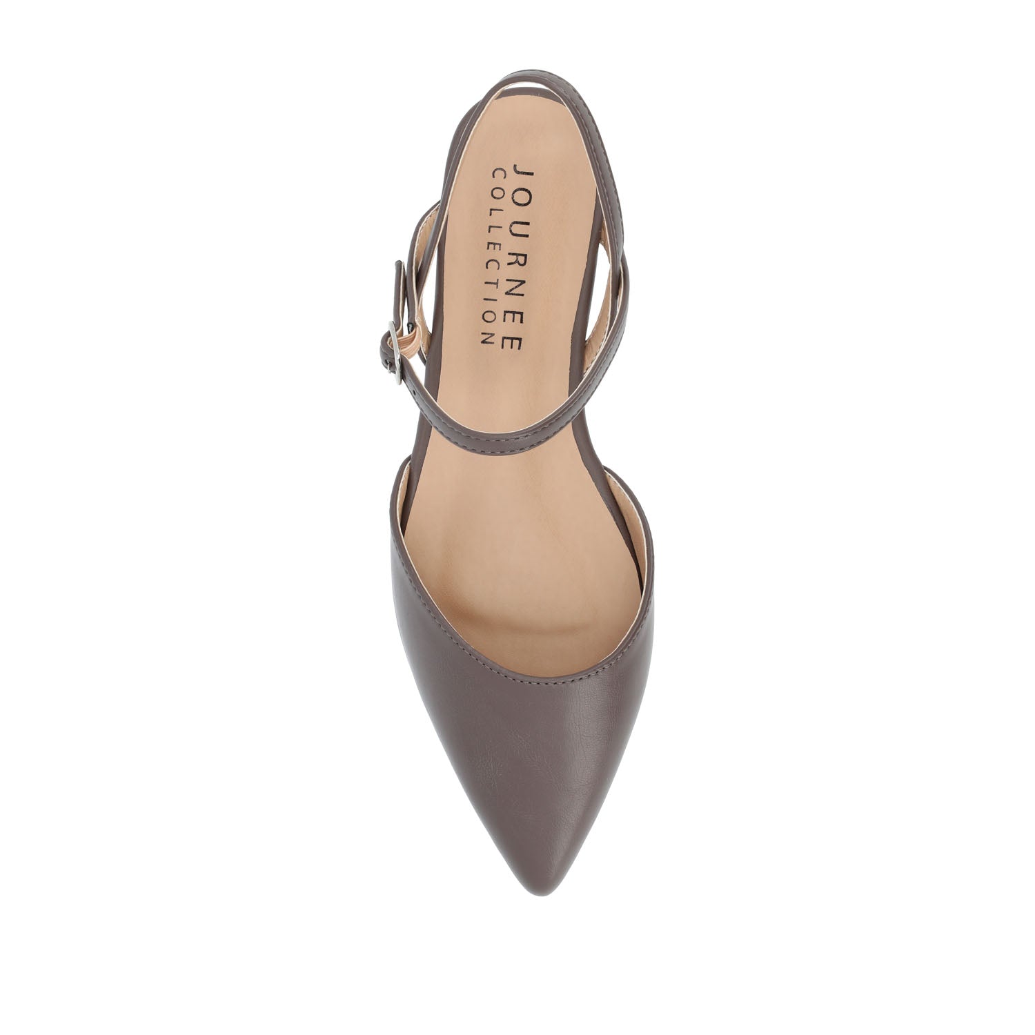MARTINE SLINGBACK FLATS IN WARM SHADES - Truffle