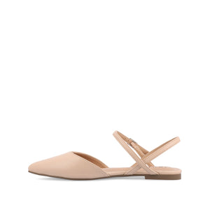 MARTINE SLINGBACK FLATS IN COOL SHADES - Vanilla