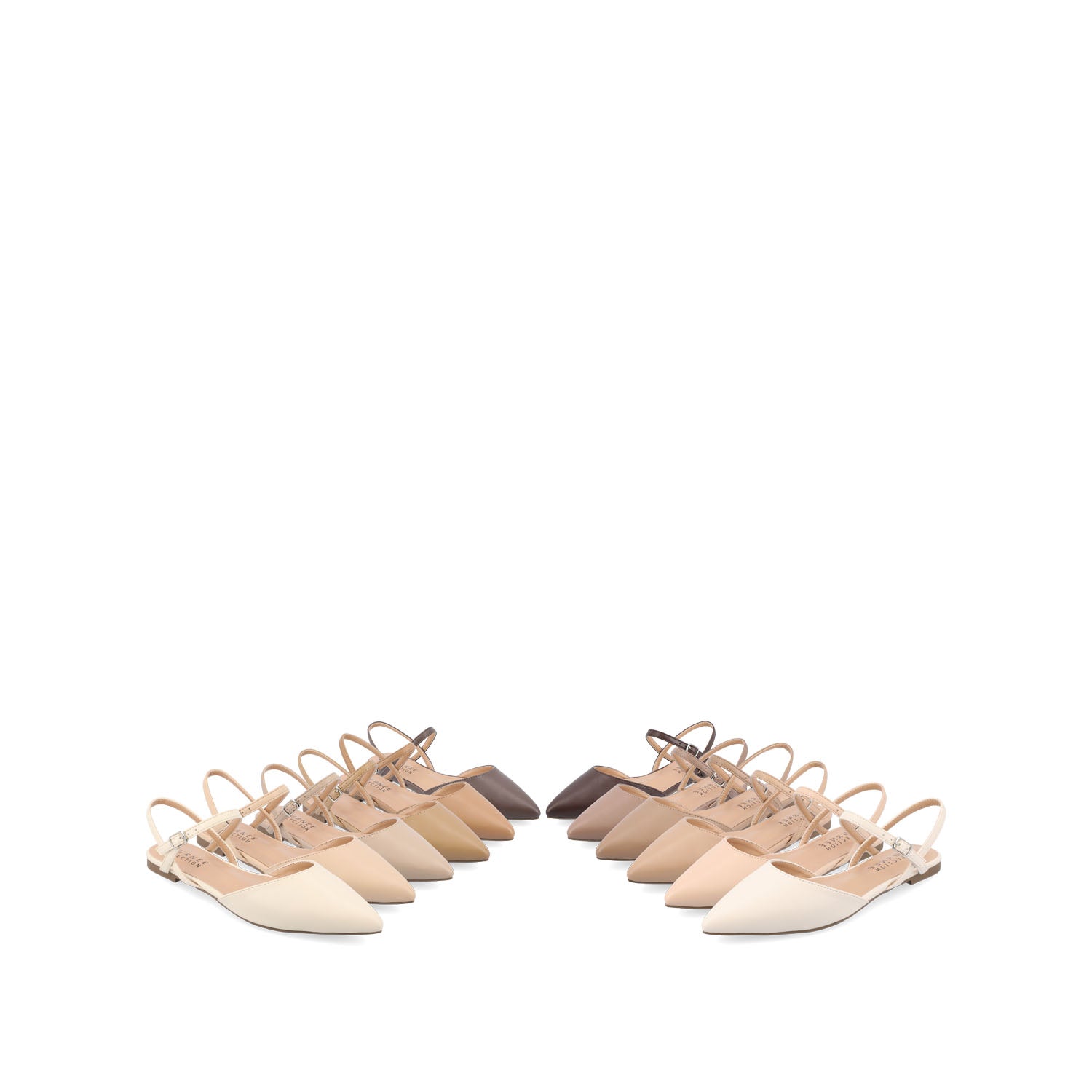 MARTINE SLINGBACK FLATS IN WARM SHADES - Caramel