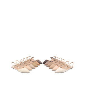 MARTINE SLINGBACK FLATS IN WARM SHADES
