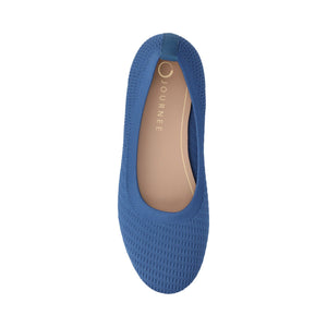 MARYANN KNIT FABRIC BALLET FLATS - Blue Knit