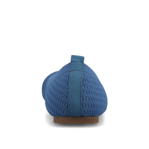 MARYANN KNIT FABRIC BALLET FLATS - Blue Knit
