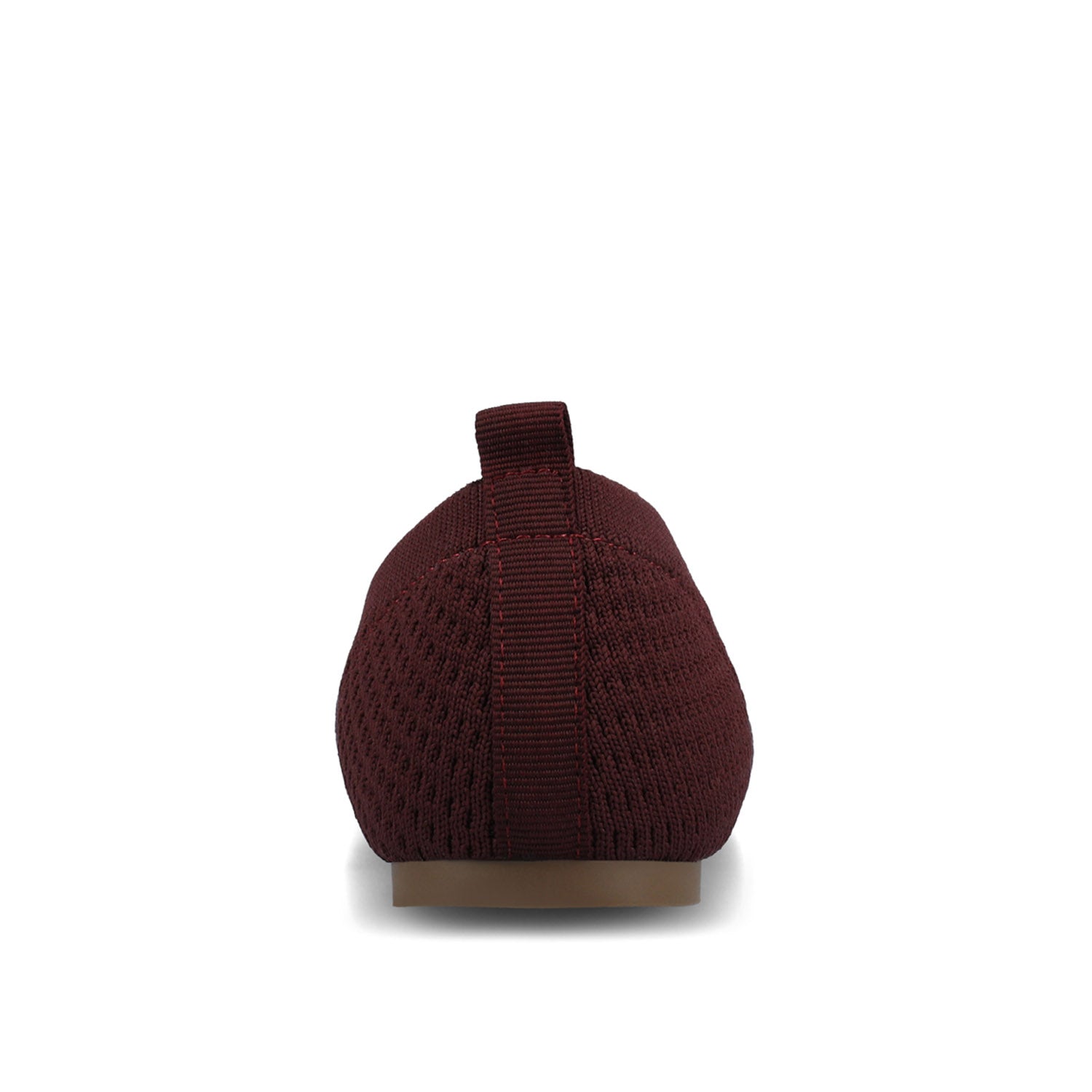 MARYANN KNIT FABRIC BALLET FLATS - Plum Knit