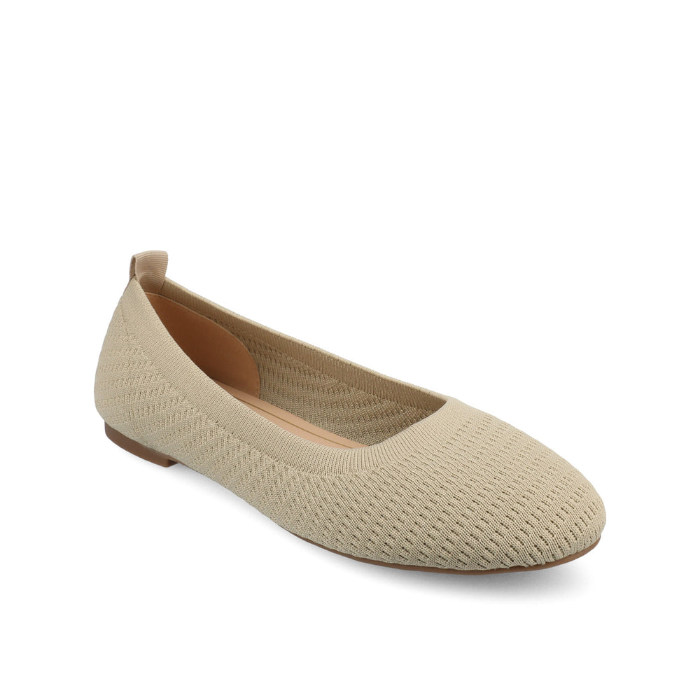 MARYANN KNIT FABRIC BALLET FLATS IN WIDE STATEMENT