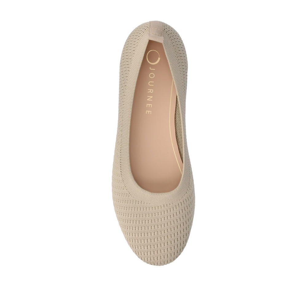 MARYANN KNIT FABRIC BALLET FLATS IN WIDE STATEMENT