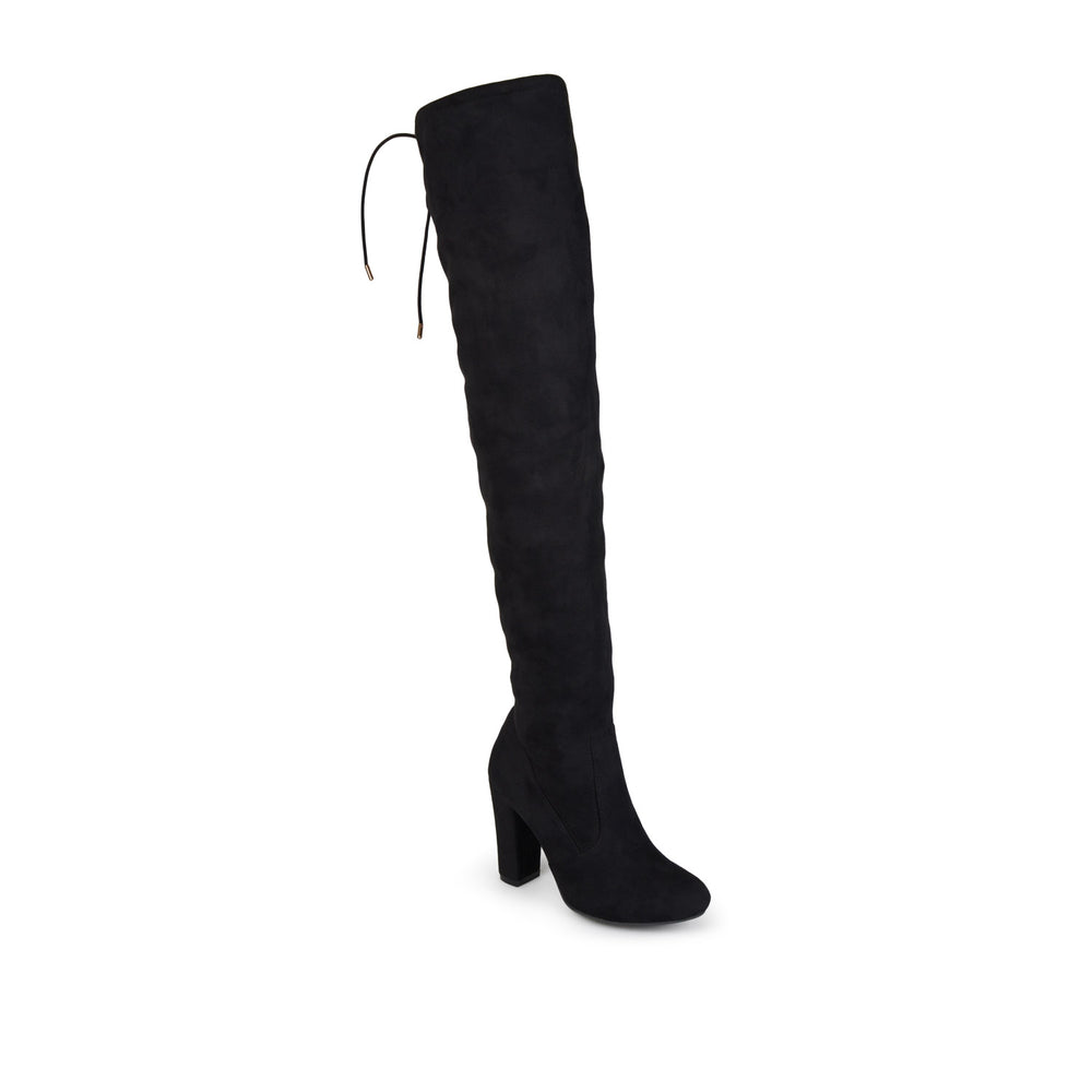 MAYA THIGH HIGH BOOTS IN FAUX SUEDE