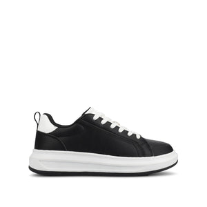 MEEYA CASUAL LACE UP SNEAKERS - Black