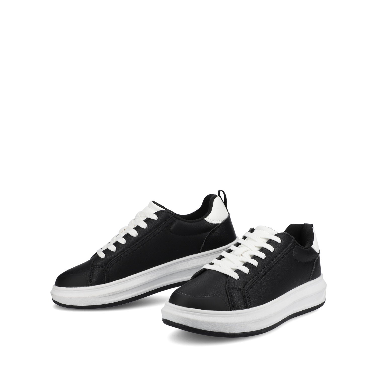 MEEYA CASUAL LACE UP SNEAKERS - Black