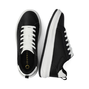 MEEYA CASUAL LACE UP SNEAKERS - Black