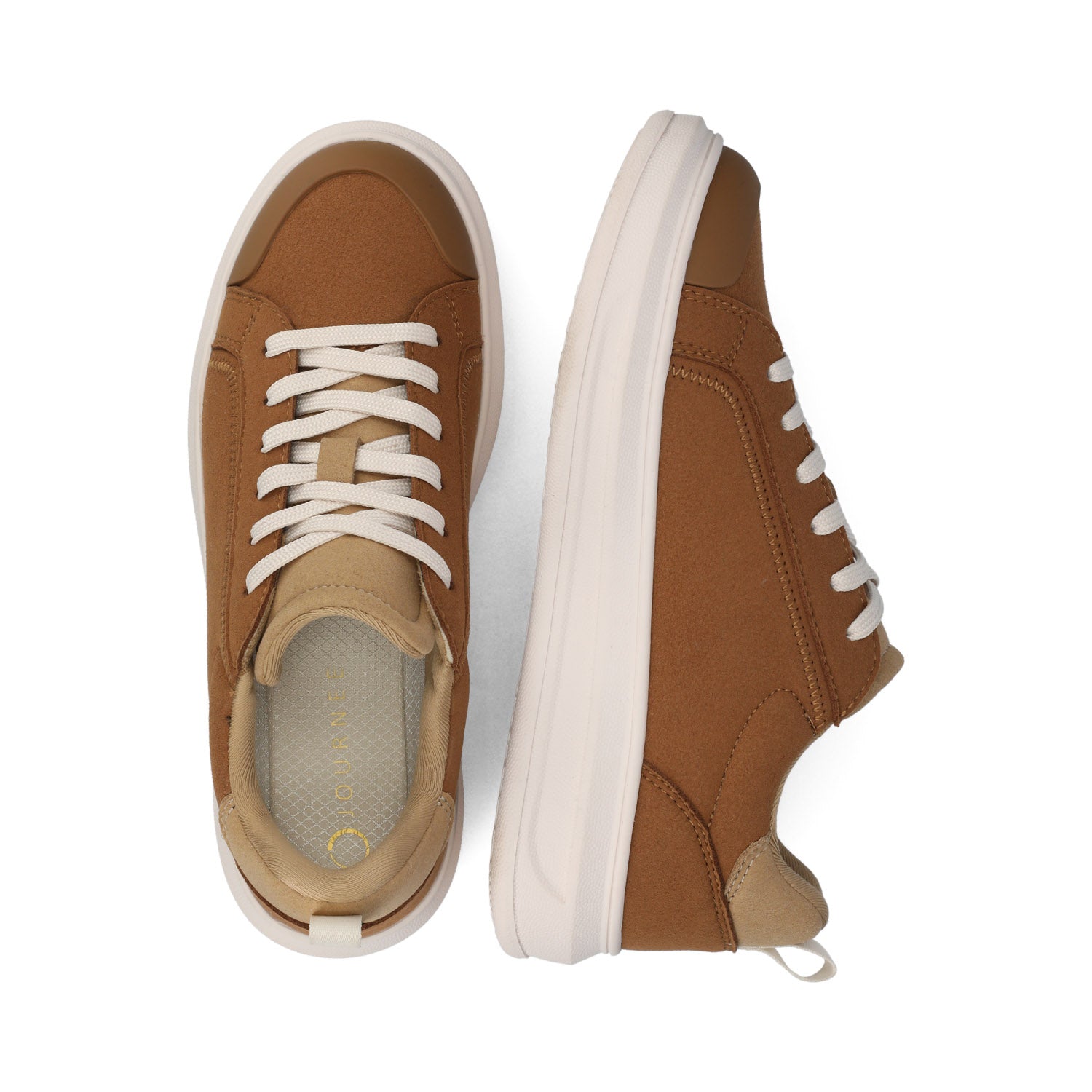 MEEYA CASUAL LACE UP SNEAKERS - Brown