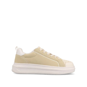 MEEYA CASUAL LACE UP SNEAKERS - Natural