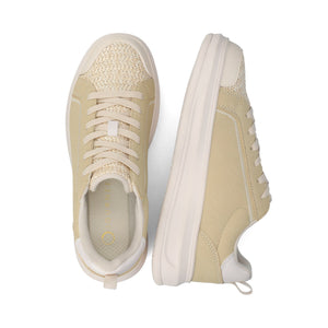 MEEYA CASUAL LACE UP SNEAKERS - Natural
