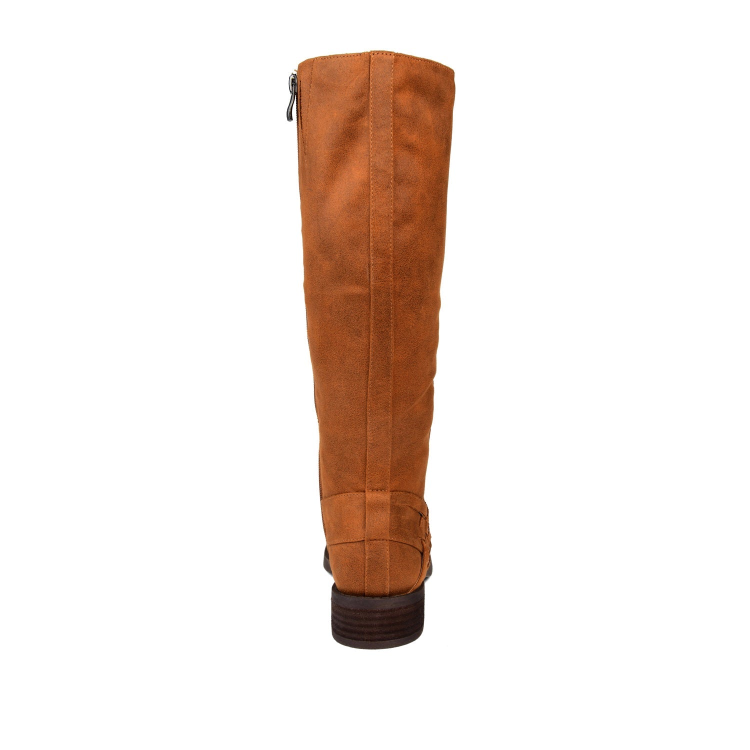 MEG RIDING BOOTS IN WIDE CALF - Cognac PU