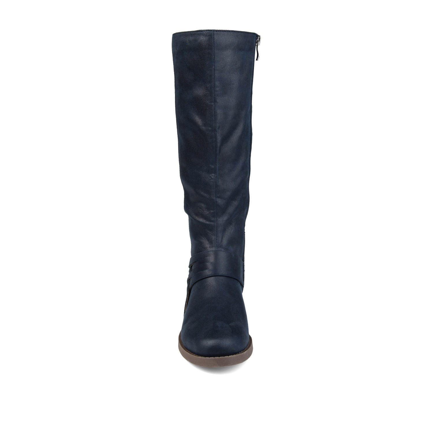 MEG RIDING BOOTS IN WIDE CALF - Navy PU
