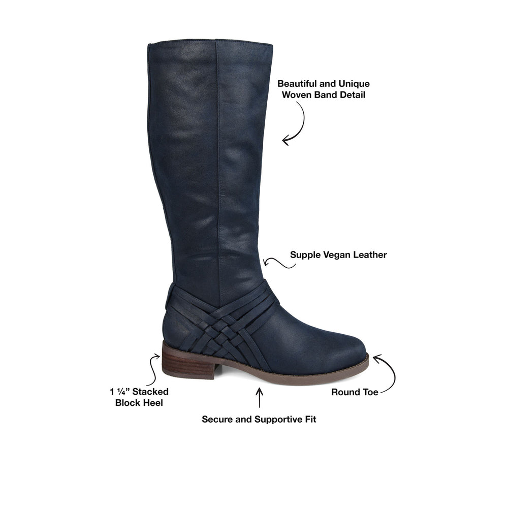 MEG RIDING BOOTS IN FAUX LEATHER